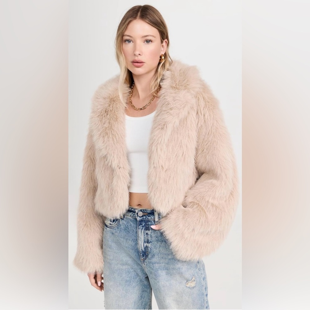 Free People faux fur jacket